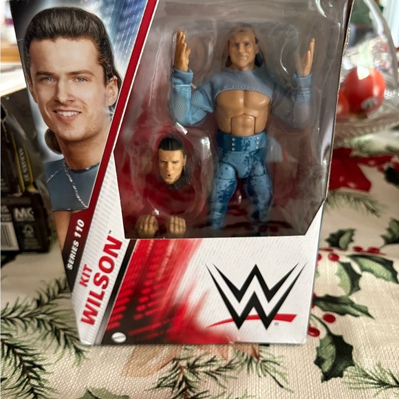 WWE Kit Wilson Figure with Blue Attire - Picture 2 of 4